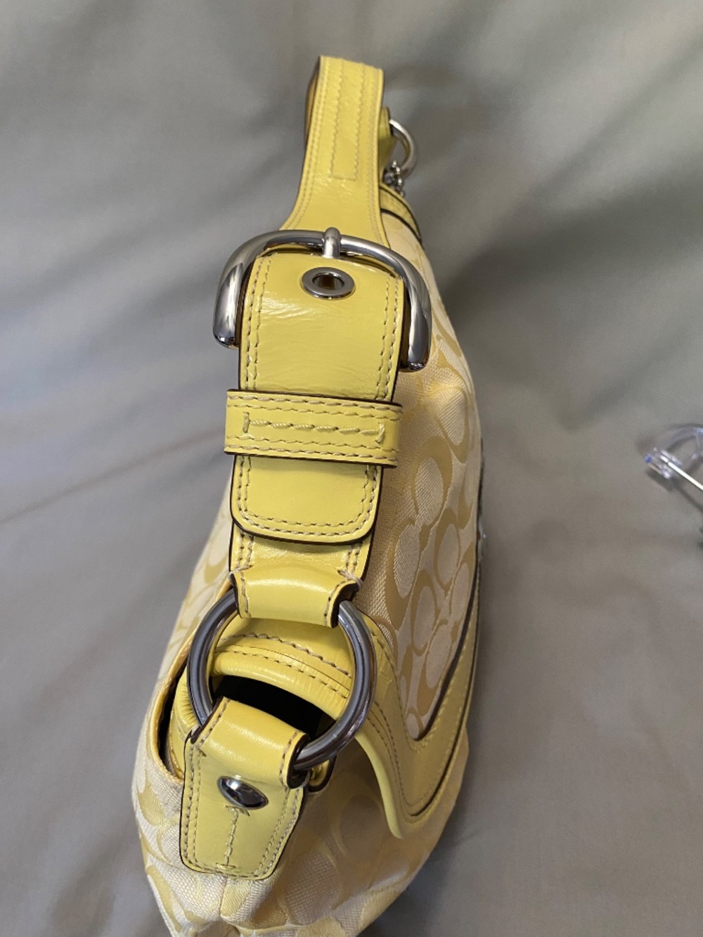 Coach Jacquard and Leather pleated soho shoulder bag - Picture 6 of 9